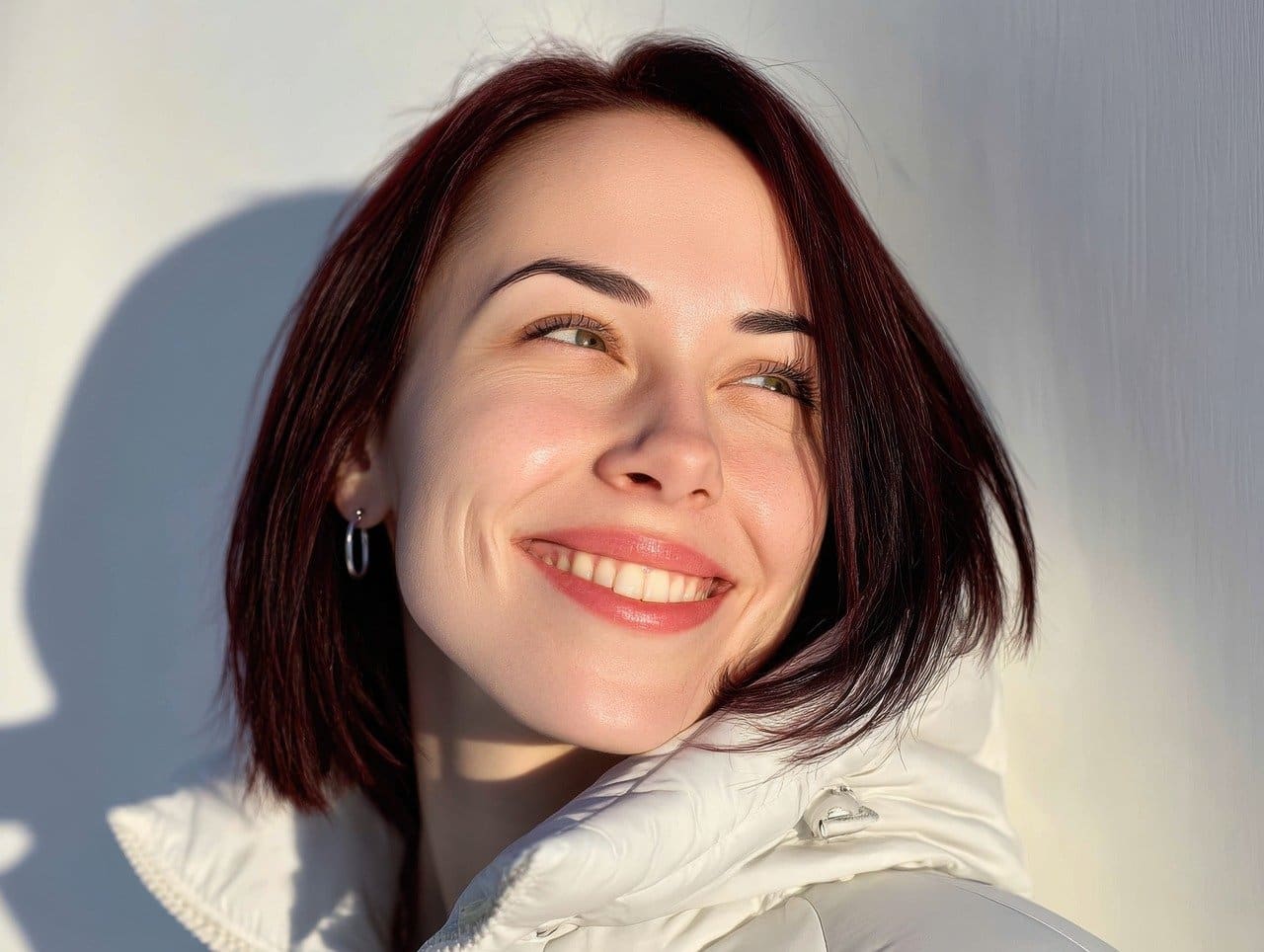 Woman outdoors, confident and vibrant